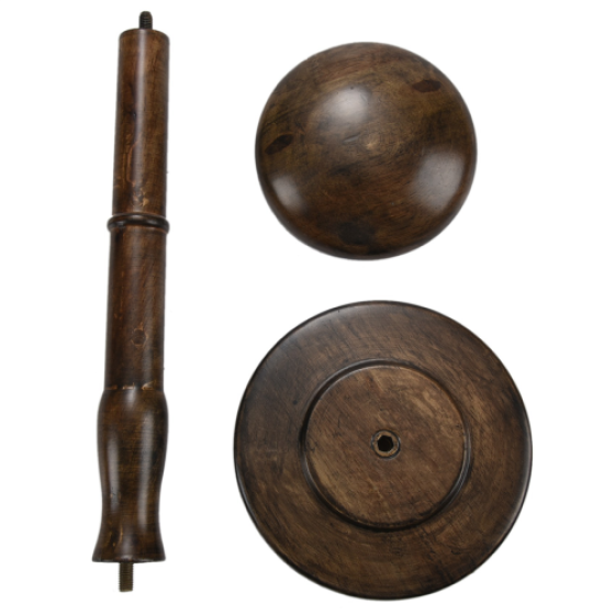 Vintage Support a Chapeau en Bois Porte Perruque Presentoir Stand